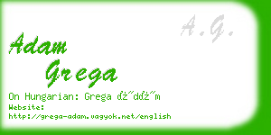 adam grega business card